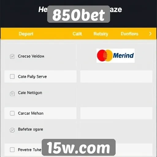 Comparação dos métodos de pagamento na 850bet